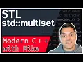 STL std multiset And how to compare non-trivial types Modern Cpp Series Ep 123