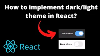 How to implement theme toggle in React using state and context React for beginners