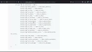 Validate an email address in Node js