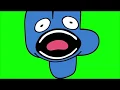 BFB Four Eating Pillow green screen