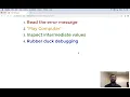IMT511 02-04 Debugging Strategies