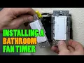 How To Install a Bathroom Fan TIMER SWITCH