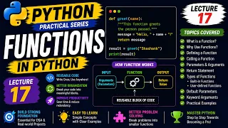 Python Functions Complete Guide for Beginners Lecture 17