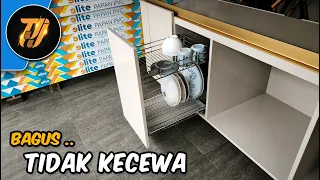 Review & Cara Pasang Rak Dapur Huben RD-2-400-BC di Kitchen Set Bawah | Praktis & Rapi!