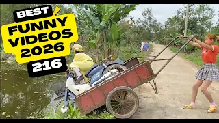 Try Not To Laugh Challenge 🤣 😂 チャレンジを笑わせないでください   Episode 216