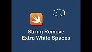 string remove extra white spaces in swift 3