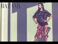 BEHIND THE SCENES Lais Ribeiro Ray of Light at LACMA for Harper s Bazaar Arabia