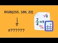Como se transforma un color RGB a Hexadecimal - Tutorial