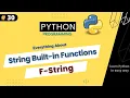 String Built-in Functions in Python What is f-String Python Tutorial For Beginners Part