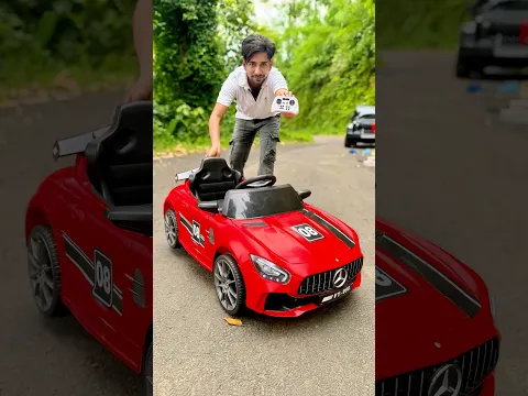 Red RC Mercedes Benz AMG Car Unbox & Riding