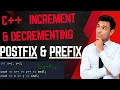 Increment Decrement POSTFIX PREFIX in C