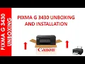 PIXMA G 3430 INSTALLATION