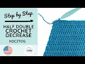 How to Half Double Crochet Decrease C2tog Half Double Crochet 2 Together