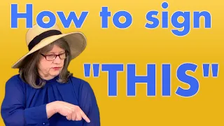 How to Sign THIS ASL Word Of The Day Word 281