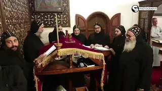 قوموا يا بني النور تين ثينو تسبحة نصف الليل تسبحة كيهك رهبان الدير المحرق 