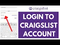 How To Login Craigslist Account l Craigslist org Sign In 2023
