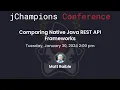 Comparing Native Java REST API Frameworks