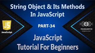 34 String Object And Its Methods In JavaScript String Methods JavaScript JS