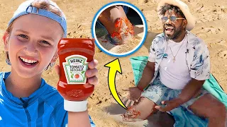 funny pranks on the beach 