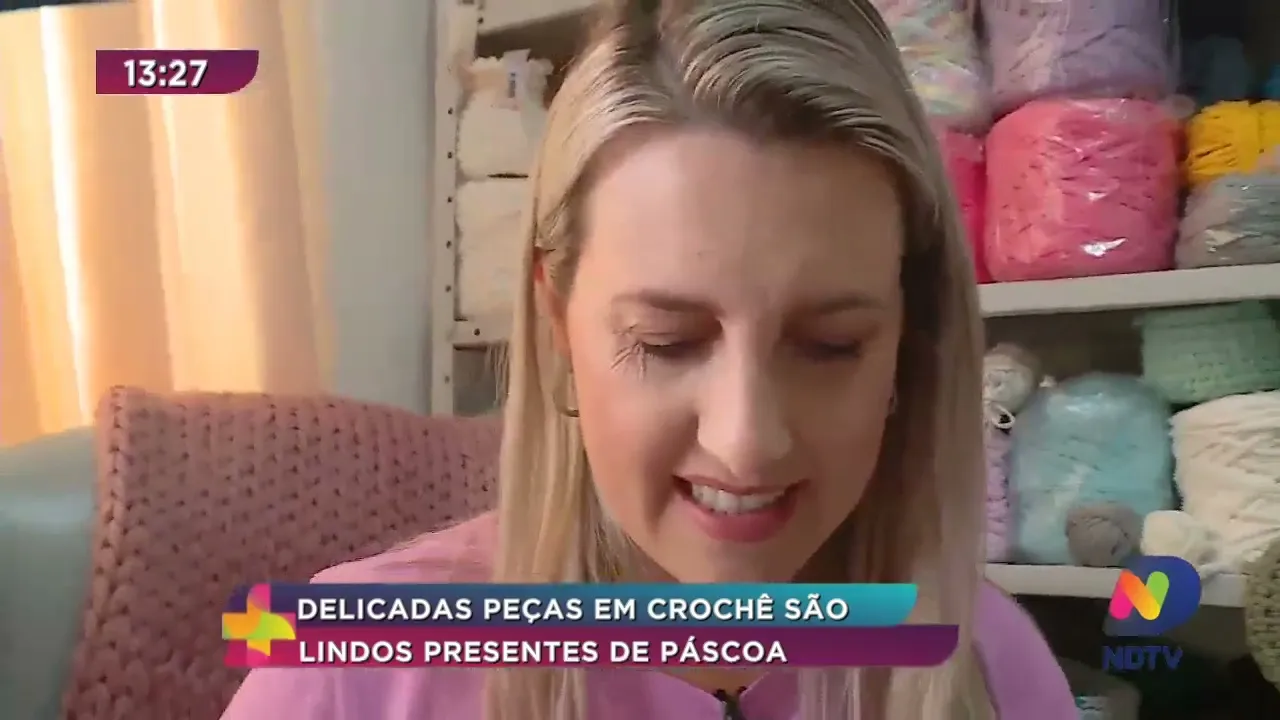Delicadas peças em crochê são lindos presentes de páscoa