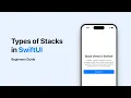 Stacking Views in SwiftUI Types of Stacks Beginners Guide