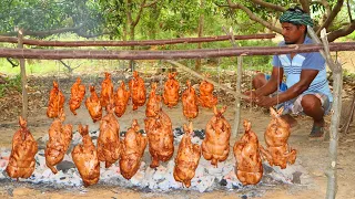 Village Hunter Secrets: Cooking CHICKEN with Nature's Tools | A Primitive Technology Journey
