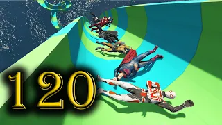 تحدي الأبطال الخارقون Water Slide #120