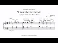 Download Lagu When She Loved Me - Toy Story 2 - Sheet music transcription