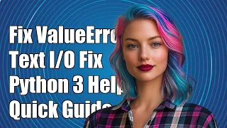 Fixing ValueError can t have unbuffered text in Python 3 A Quick Guide