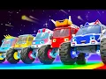 Download Lagu Five Monster Trucks | Learning Vehicles | Number Song | Fire Truck, Police Car | Kids Song | BabyBus