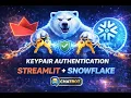 Streamlit Chatbot with Snowflake RestApi keypair Auth One Backend for every UI