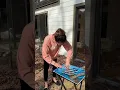 How to use apply a large decal to a tv tray table
