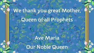 ave maria our noble queen choir lyrics ourlady