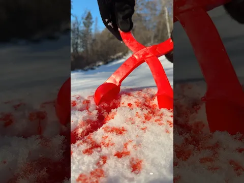 How to make a PERFECT RED SNOWBALL this WINTER!!! #shorts