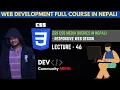 CSS Tutorials - CSS Media Queries Web Development Nepali Course