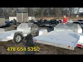 aluma motorcycle trailer lineup single bike double motorcycle and trike trailers mc10 mc210 tk1 mc1f