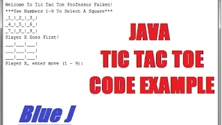 Java Tic Tac Toe Game - Code Example NO GUI