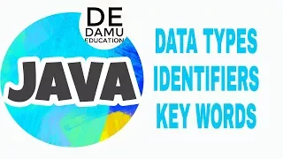 What are the Identifiers Datatypes Variables Constants in Java Core Java Basics