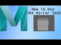 Maya Tutorial How to Use the Mirror Tool