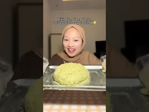 Telat post, ultahnya hari ini😂 Kue ultahnya dubai chewy cookie megalodon🤣 #ulangtahun #birthday