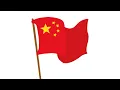 Drawing the Chinese Flag in Python Turtle