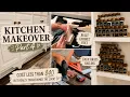 Part 4 These 40 Updates Elevated The Whole Kitchen Faux Brass Railing Cabinet Feet