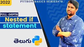 Python Nested If In Telugu Conditional Statements In Python In Telugu Python Telugu Tutorial