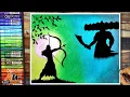 How to Draw Beautiful Dussehra Scenery Dusshera Drawing Lord Ram Ravan Vadh Happy Vijaya Dashami