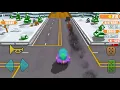 Blocky highway UFO ride