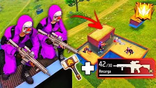 COMBINAMOS LA NUEVA M7 con EL ADITAMENTO DEL MARTILLO en FREE FIRE 😱 Y ESTO PASO!! 