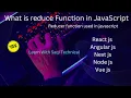 Lecture No 13 How To Used Reducer Function in JavaScript React js Node js Vue js