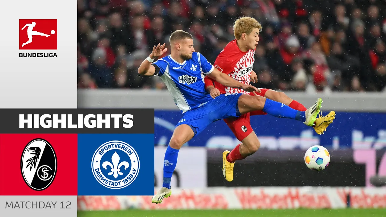 SC Freiburg - Darmstadt 98 1-1 | Highlights | Matchday 12 ...