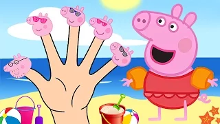 peppa pig summer finger family nursery rhymes lyrics