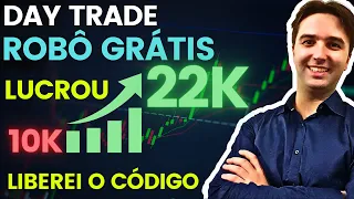 Robô Trader fez 10k virar 22k - Feito com ChatGPT + Meta Trader 5 (MT5/MQL5) para Bolsa de Valores